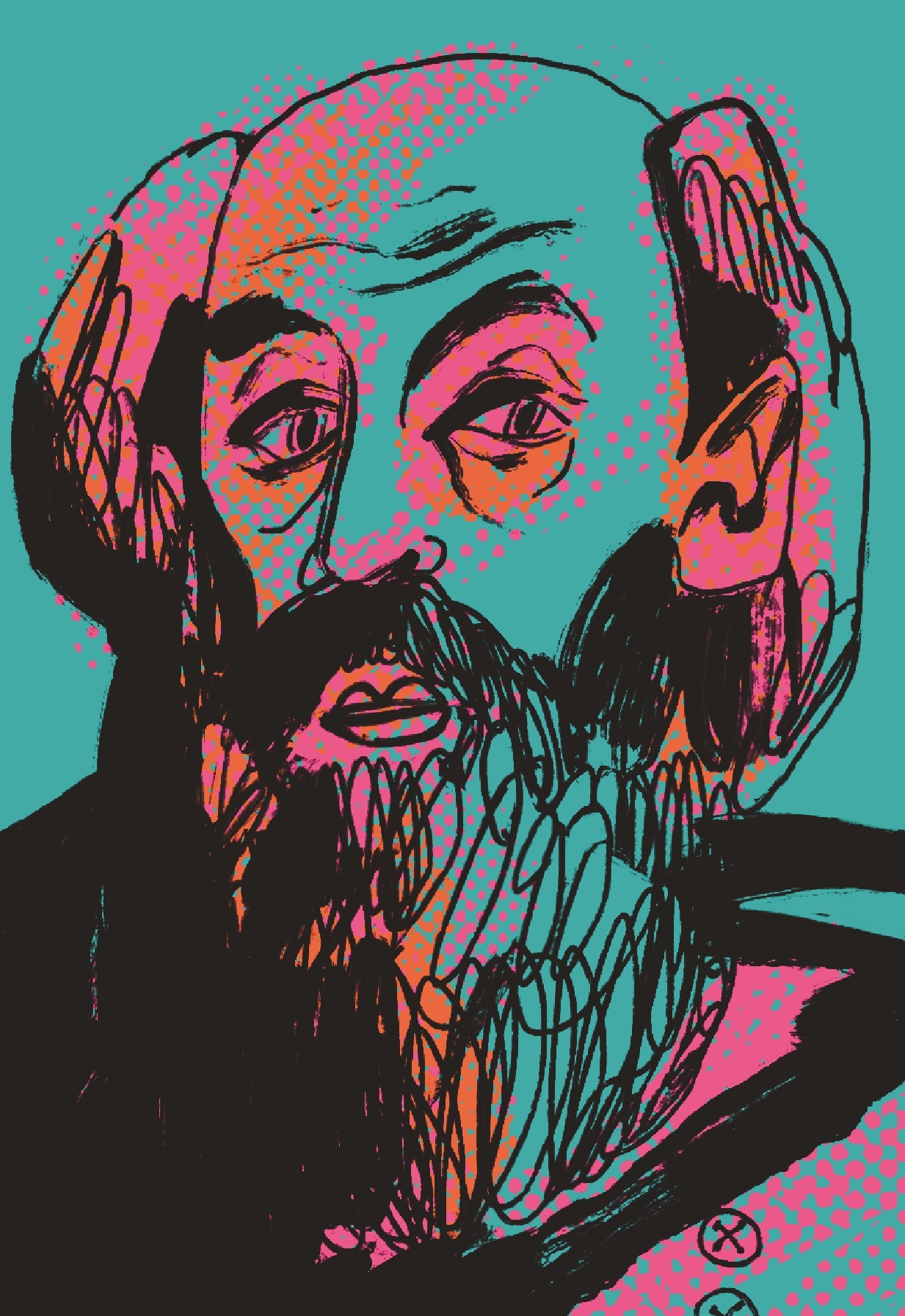 Открытка к выпуску Николай Ге - чай «Большой красный халат»