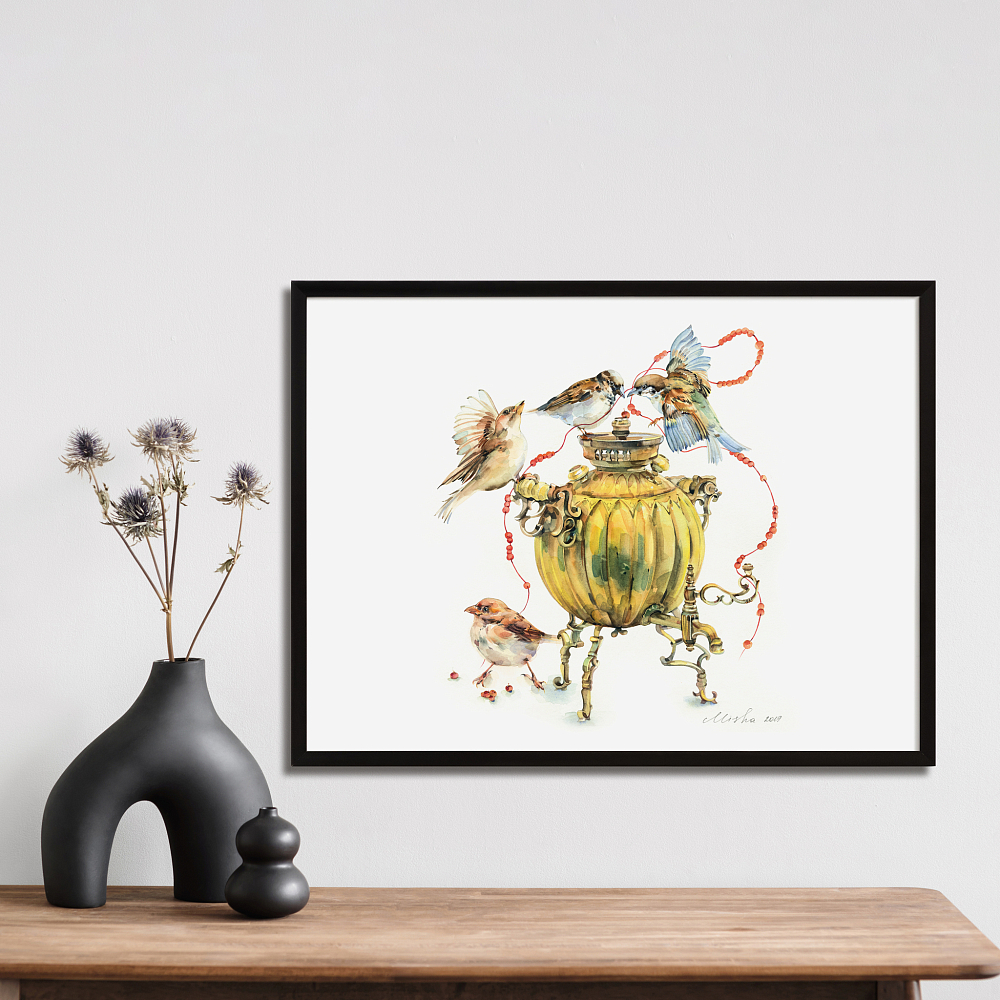 Плакат «Воробьи» А2